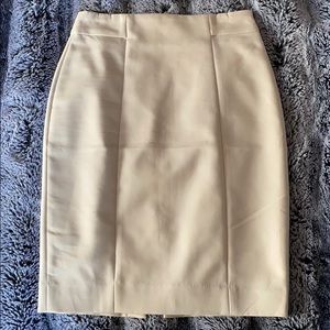 H&M cream pencil skirt